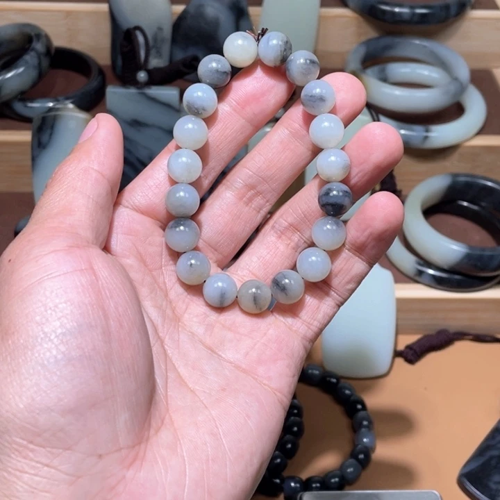 和田玉手链卡11未镶嵌因***你