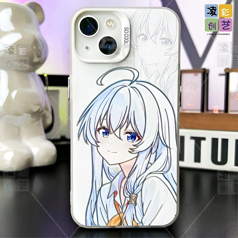 凌彩创艺适用苹果华为小米二次元魔女之旅伊蕾娜合集大孔彩银壳