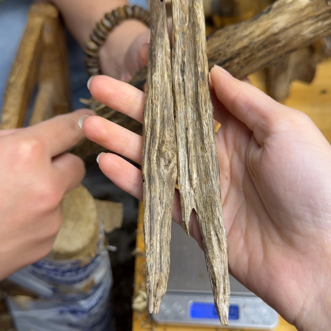 沉香沉香碎屑白棋品种块料22克