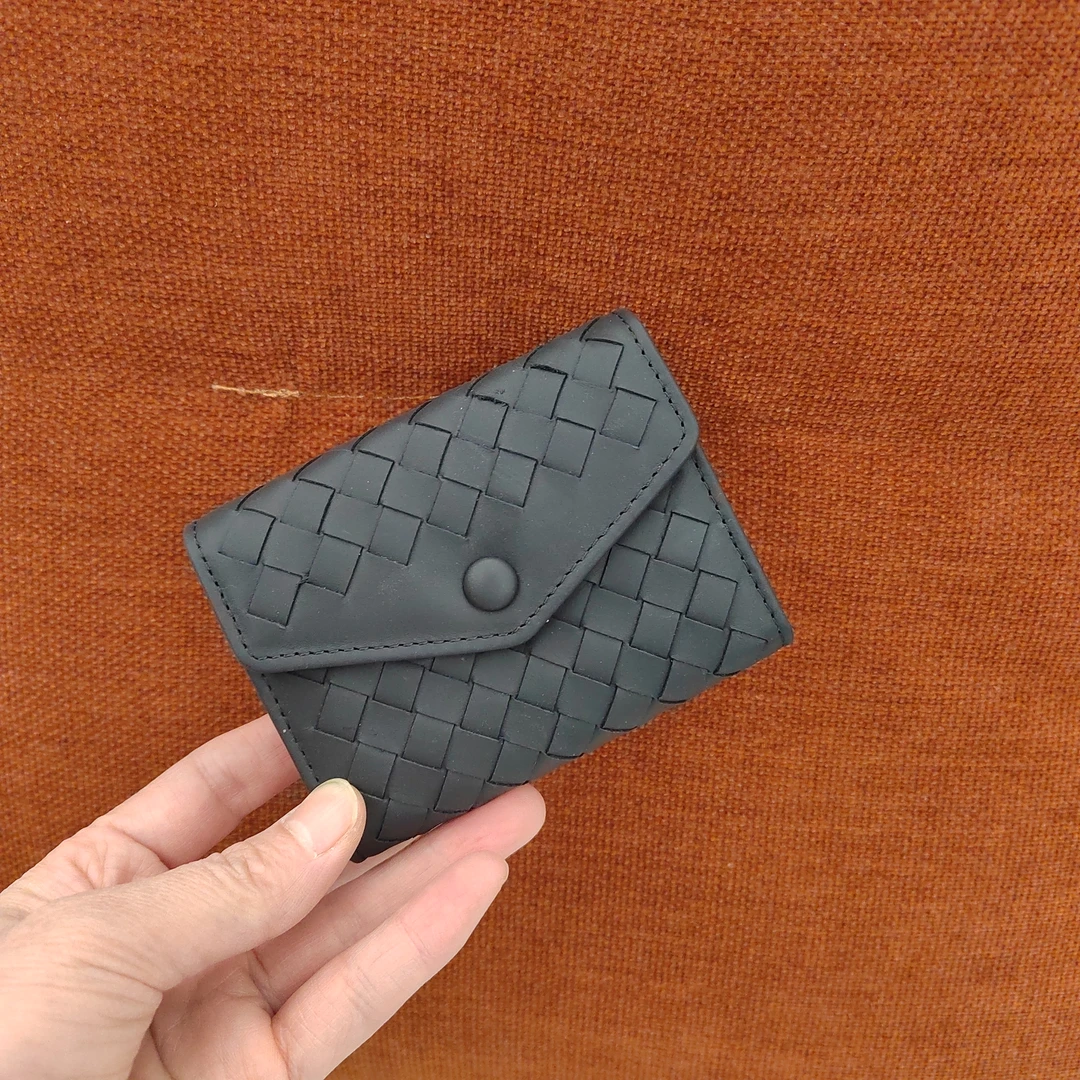 头层牛皮时尚卡夹手工编织卡包真皮小卡包卡片包皮卡包高档包包