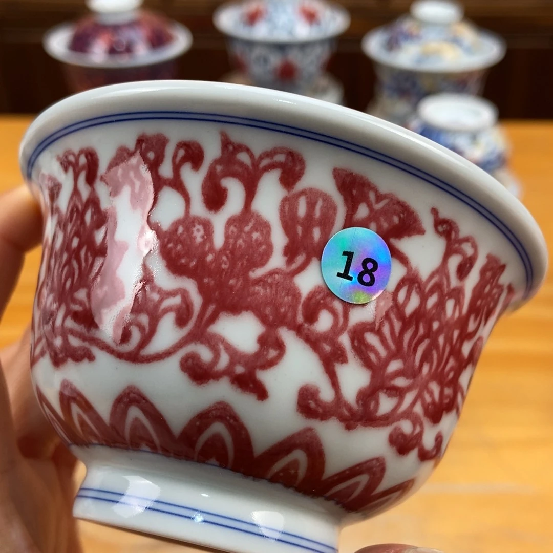 手绘现代茶具非古董