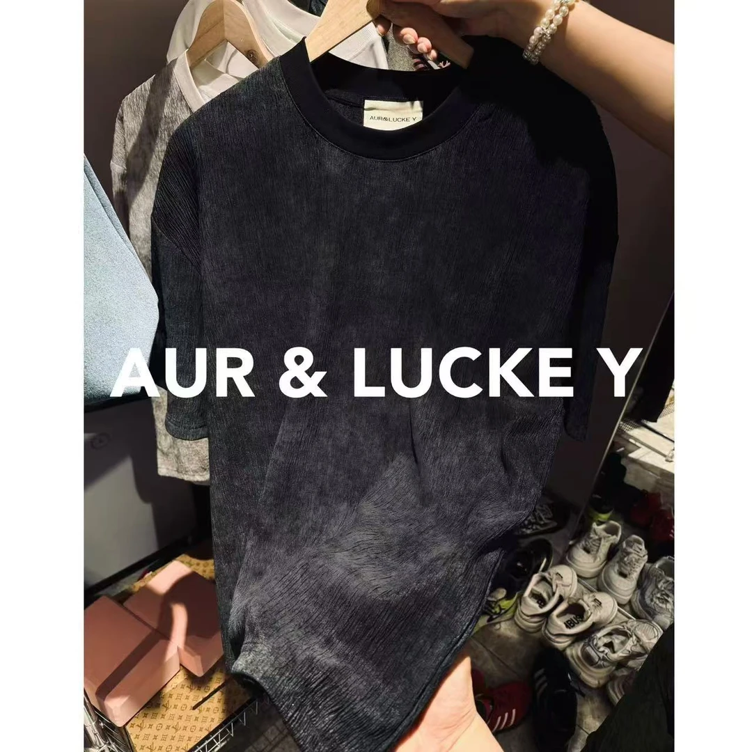 【黑白默片】艺术擦色肌理感设计款T恤！男女同款超百搭！TX404