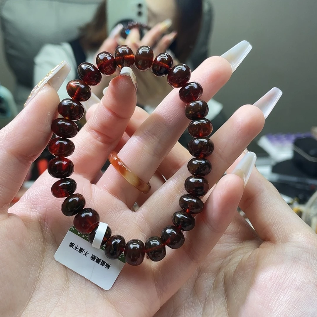 琥珀未镶嵌裸石抚顺琥珀9➕手串血珀