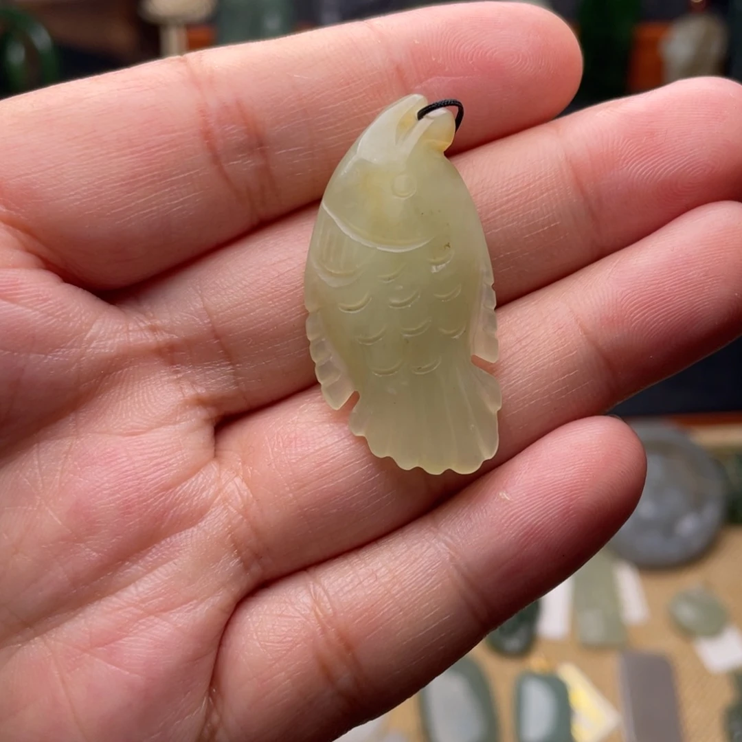 和田玉未镶嵌挂件