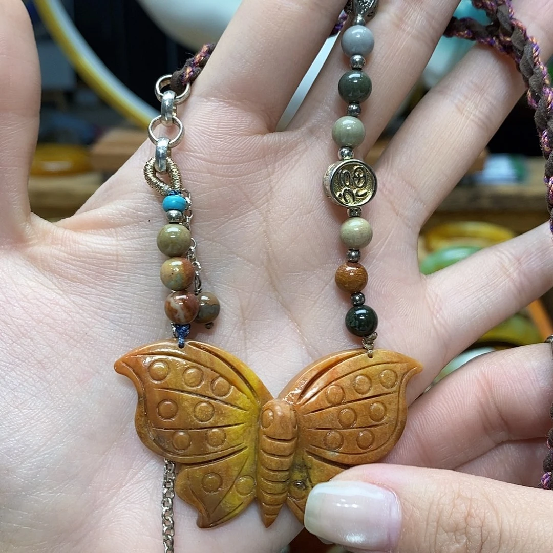 应***心蛇纹石玉未镶嵌车挂