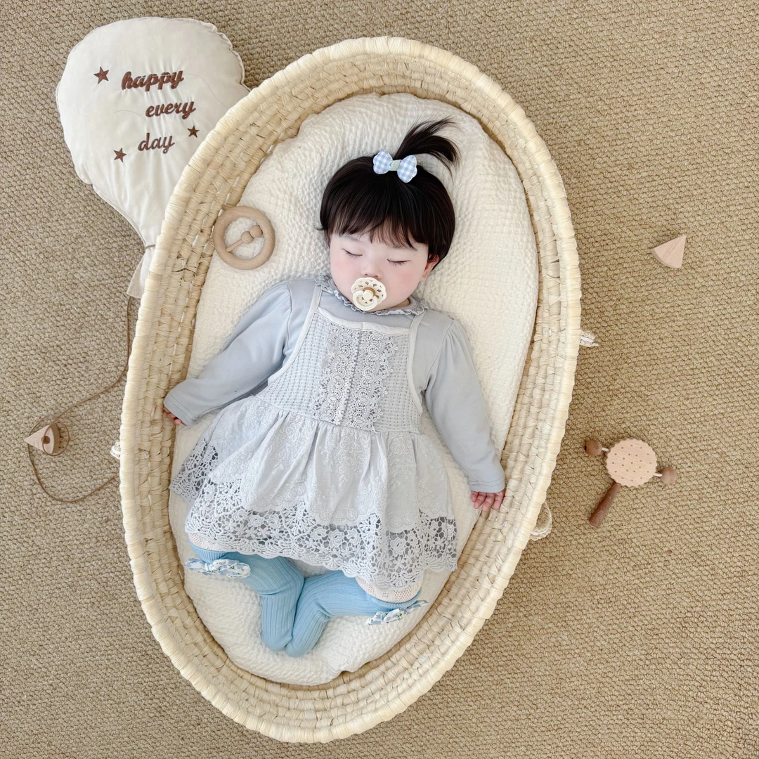 婴儿包屁衣春秋款女宝宝洋气秋款外出服宝宝满月百天周岁服