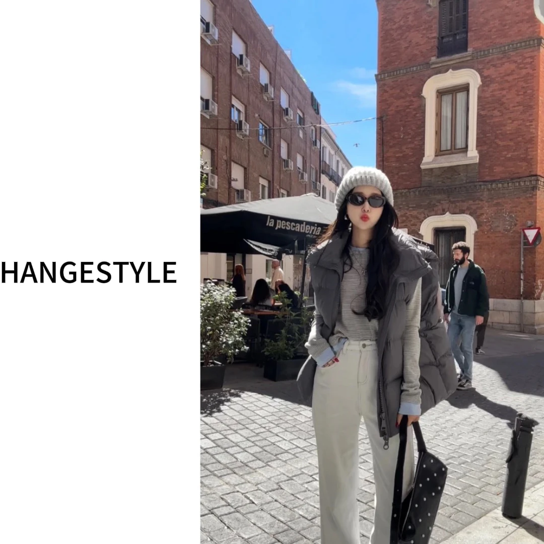 请叫我大韩 《林肯公园》羽绒马甲背心流线设计感无袖立领新款外套