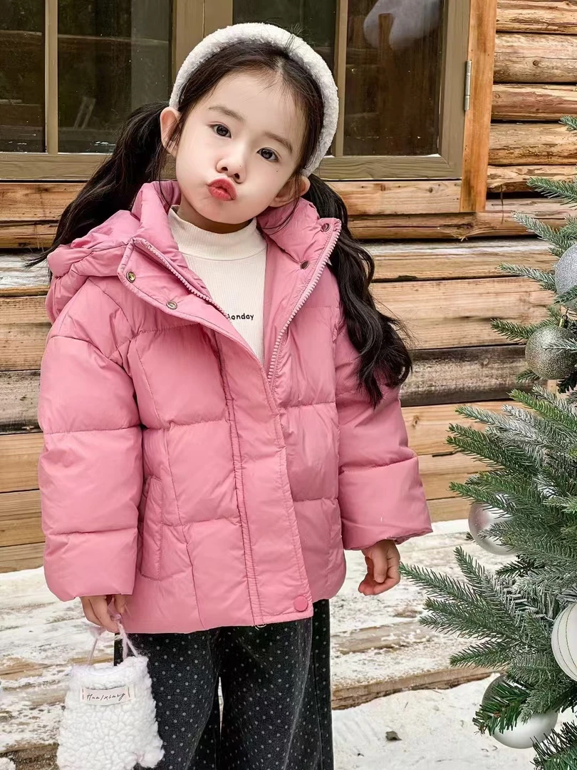 【BaoBao现货】国标白鸭绒羽绒服女童冬季外套连帽66193