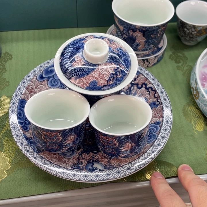 景德镇陶瓷盖碗茶具