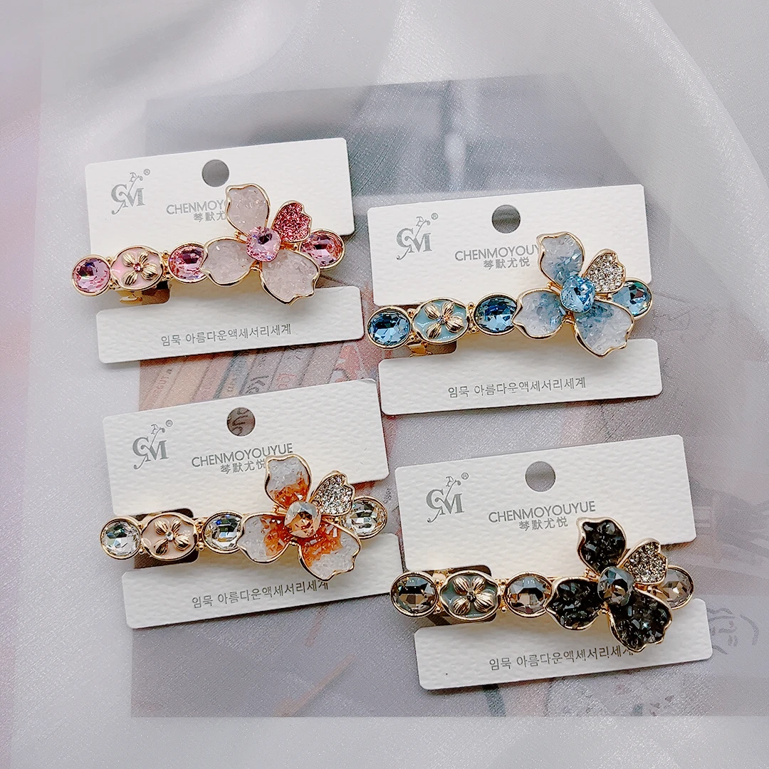 时尚鸭嘴夹夹子发夹古风女边夹头饰日韩成人复古/宫廷一字夹