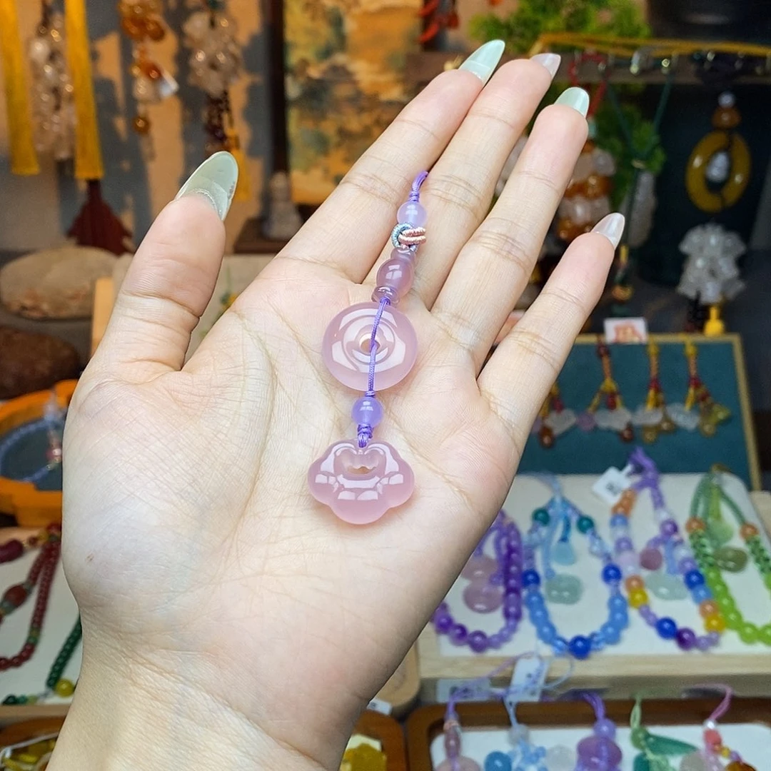 玛瑙/玉髓车挂未镶嵌挂件