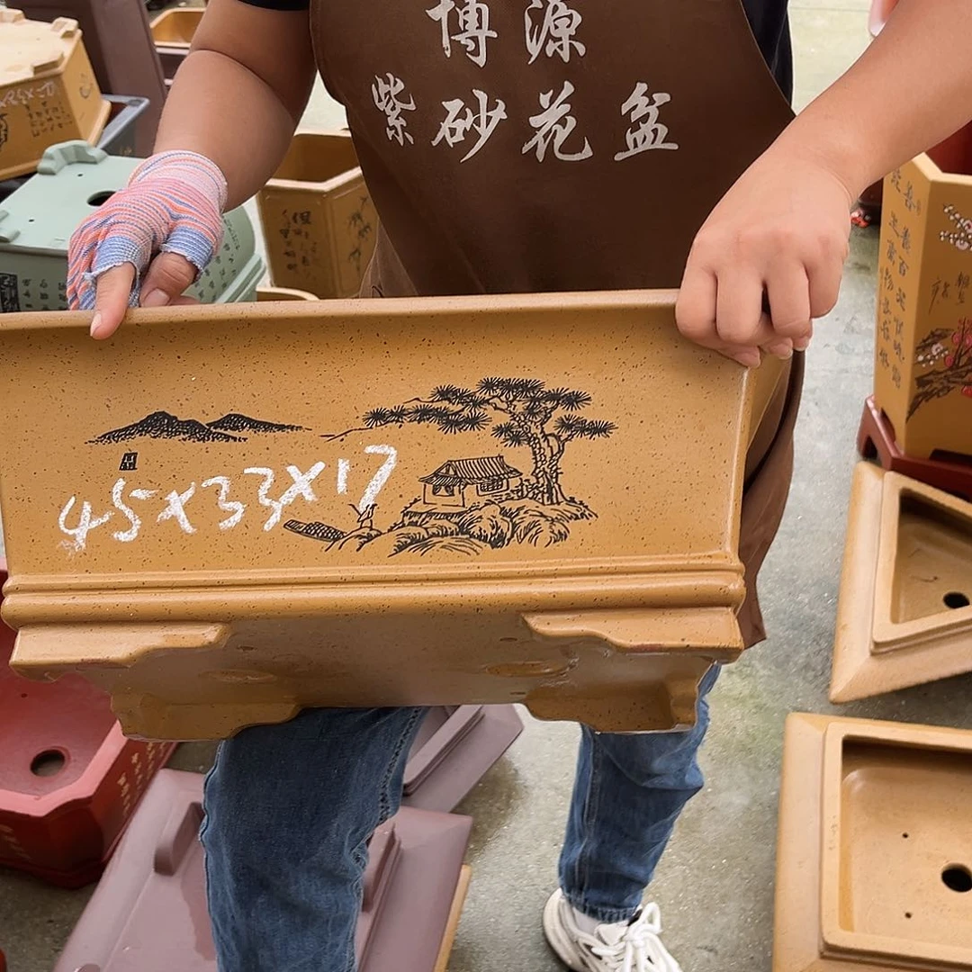 紫砂花盆盆景艺术