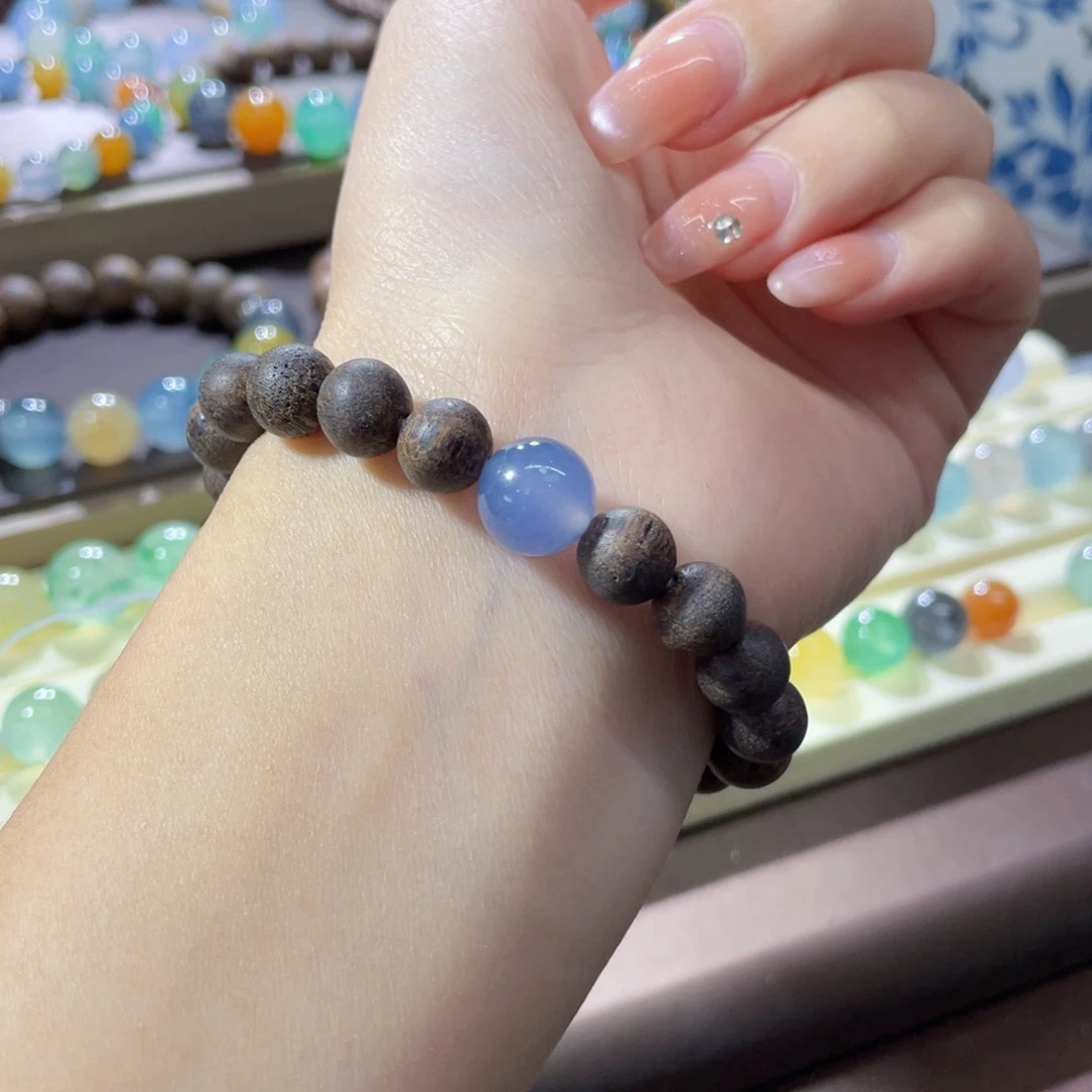 翡翠未镶嵌手链卡10.4冰浓紫