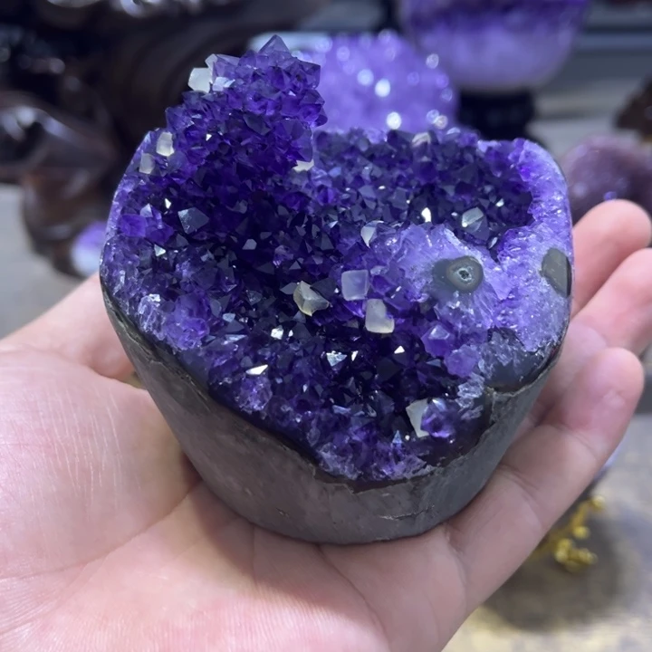 紫晶珠宝半成品未镶嵌