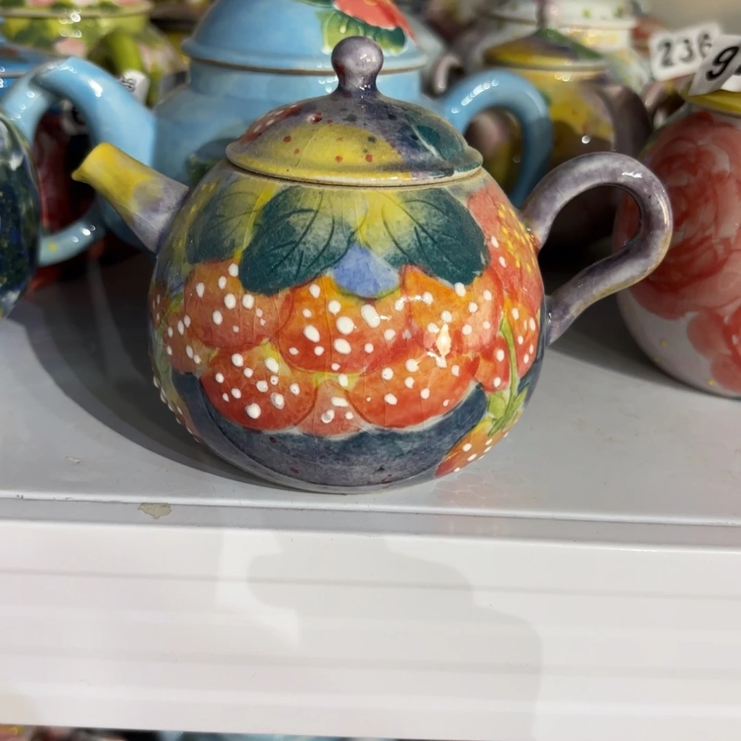 景德镇手绘高温釉下彩陶瓷茶具