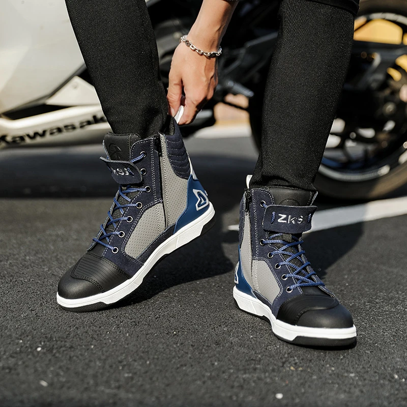 摩托车骑行鞋靴机车鞋防撞透气防摔骑士装备耐磨公路赛车鞋