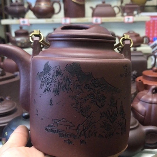 茶壶紫砂家****！小瑕大洋筒