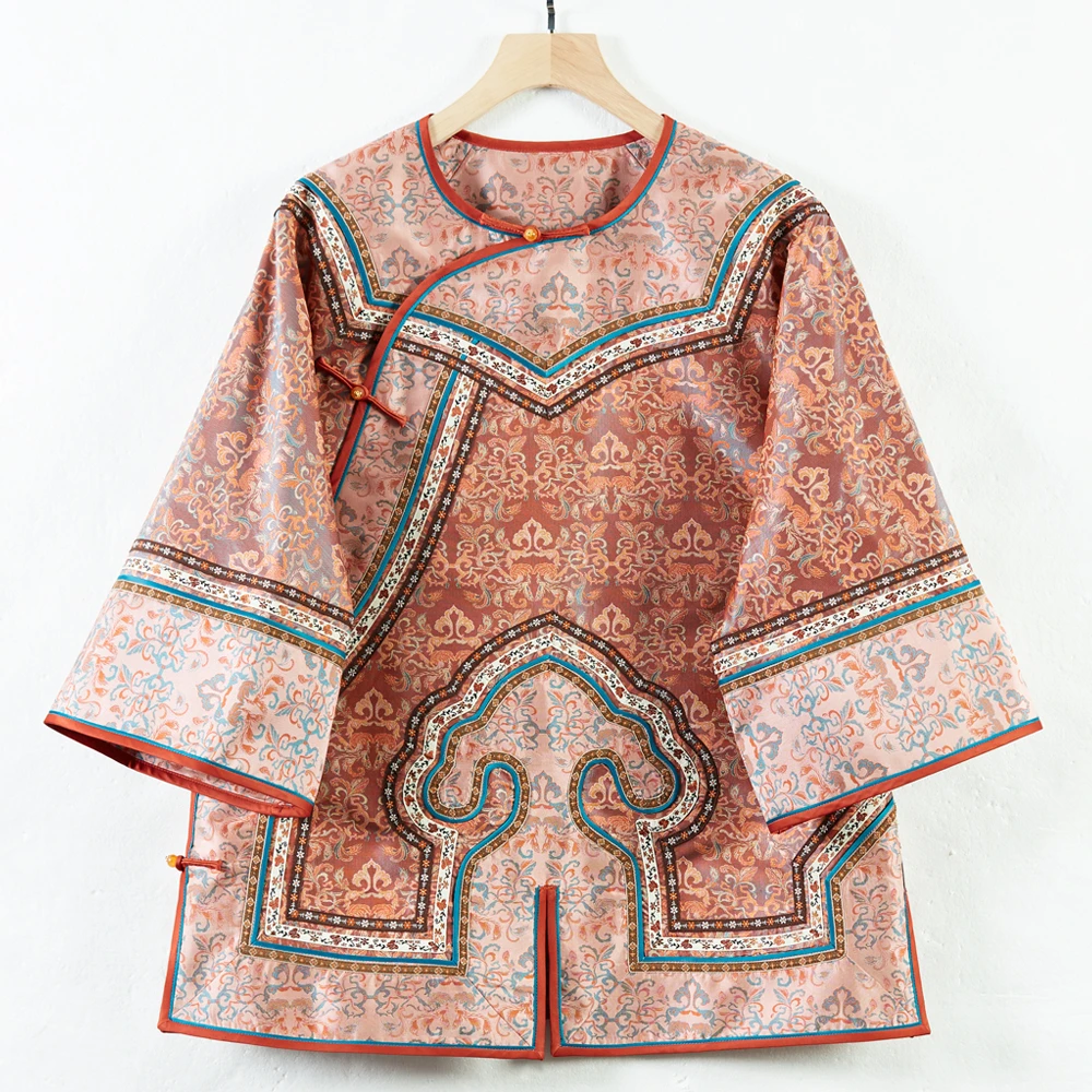 华族经典【华韵】高端复古优雅如间太太服中长款唐装上衣女250740