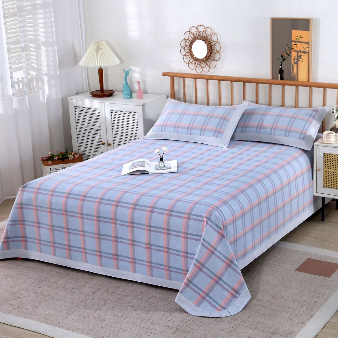 盛隆阖纯棉老粗布加厚加密一等品老粗布柔软舒适亲肤床单三件套