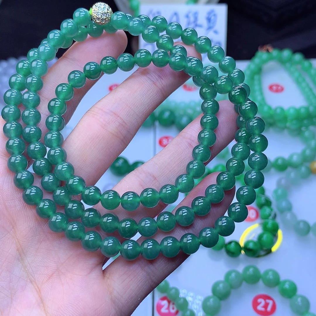 翡翠毛衣链未镶嵌k***.