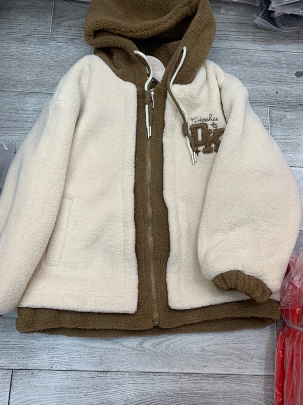 连帽百搭休闲艾丽毛毛23024