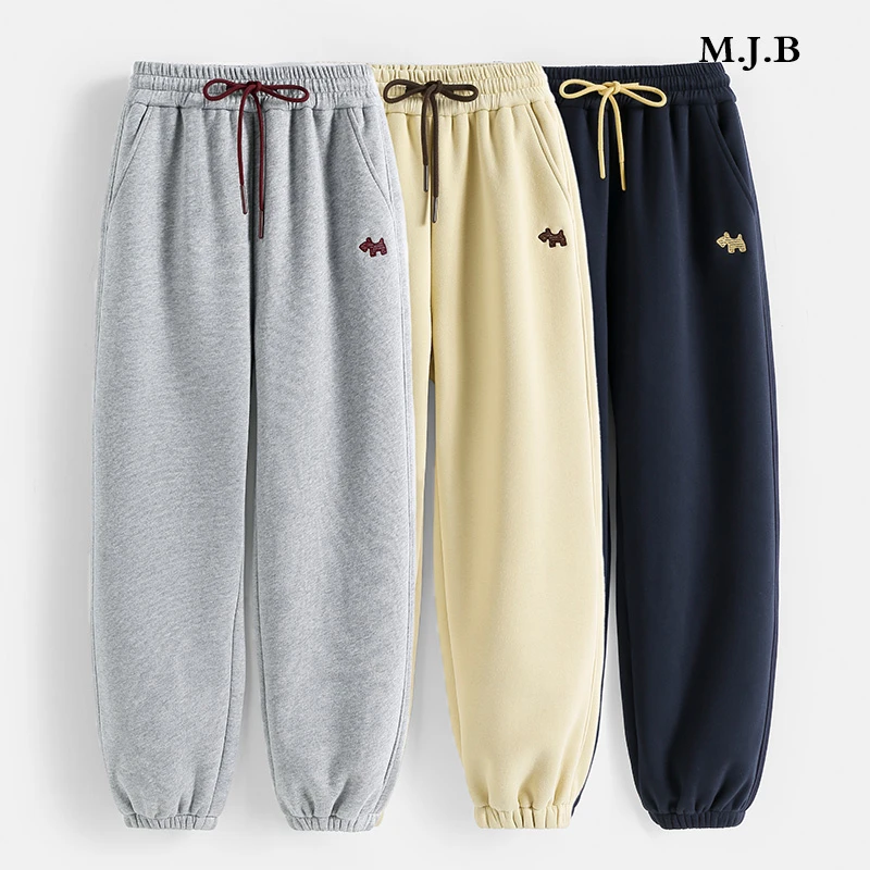 加绒束口休闲裤24937