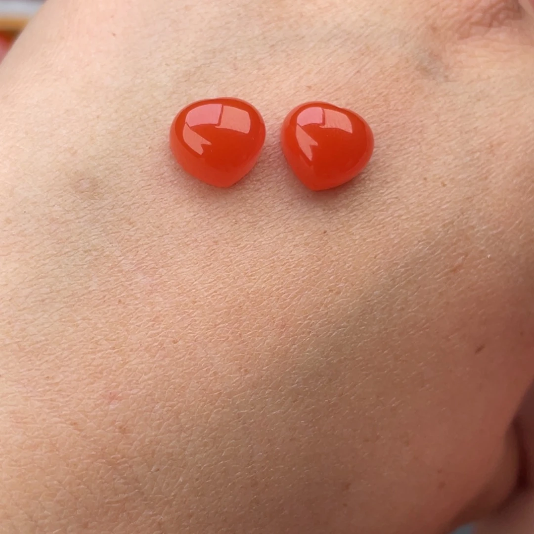 南红玛瑙爱心未镶嵌