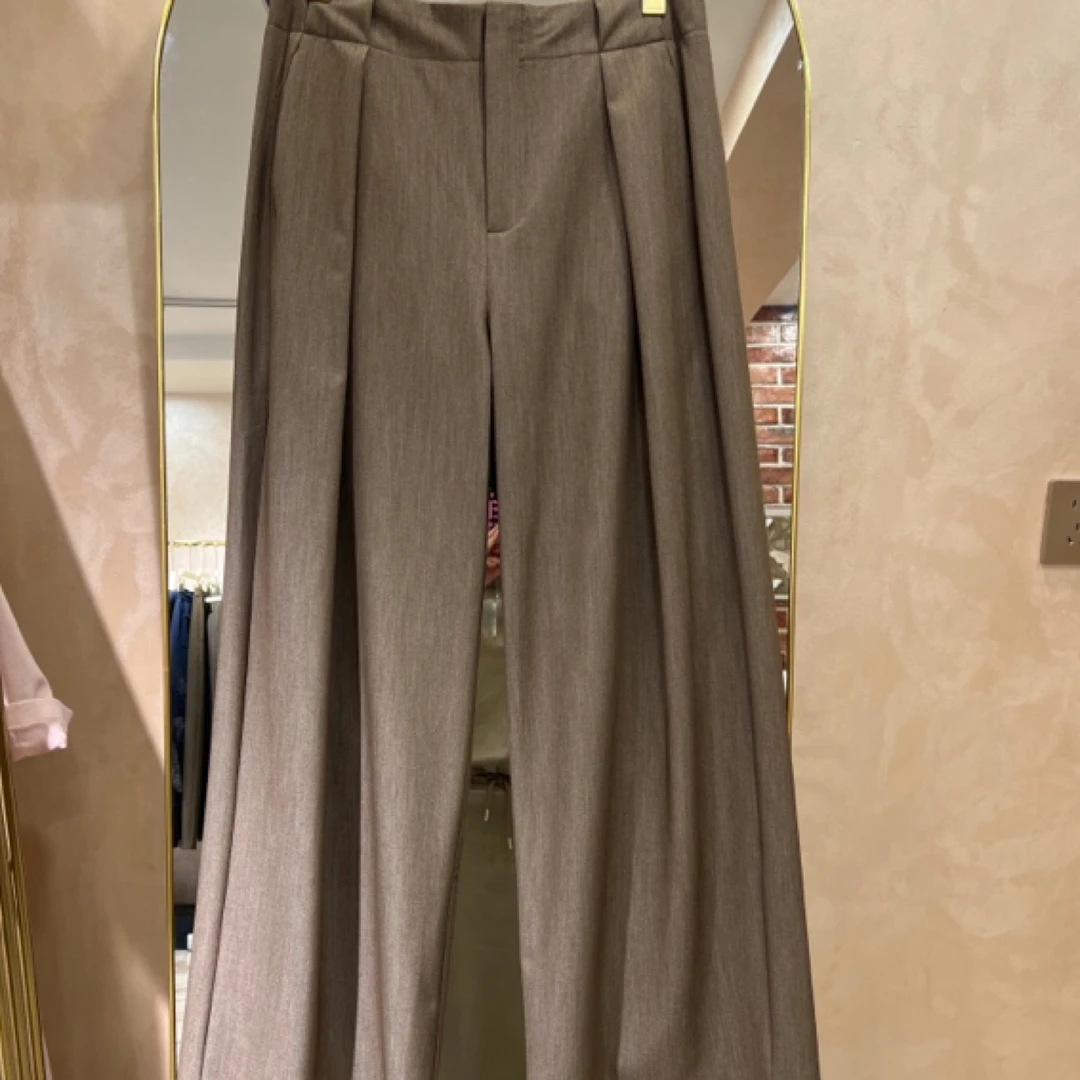 高端时装薄款阔腿裤显瘦3052