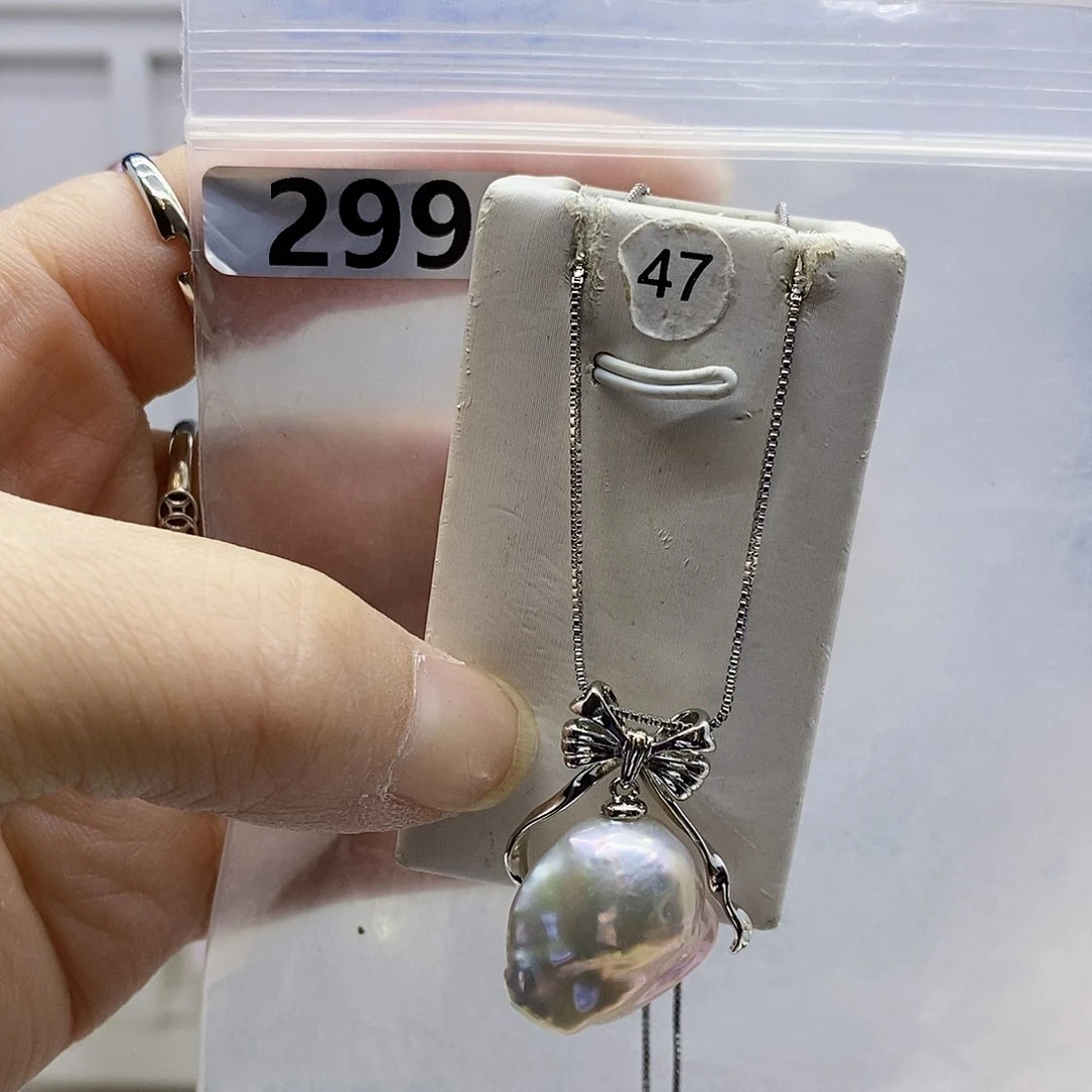 颈饰合金淡水珍珠