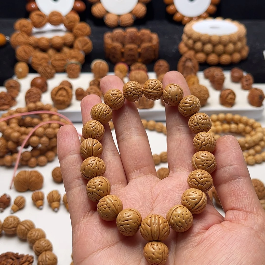 暖****核桃手串/手链桃核手工制作工艺