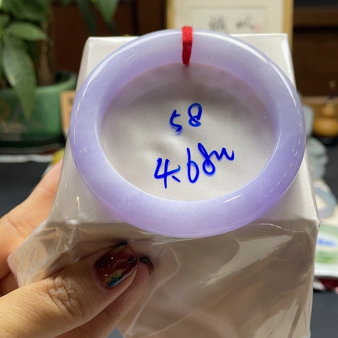 翡翠未镶嵌手镯40号