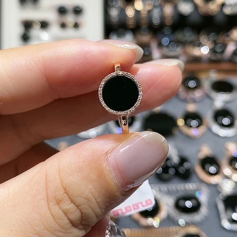 【闪购商品】翡翠戒指18K金镶嵌缅甸翡翠