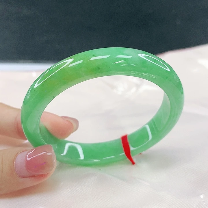 翡翠未镶嵌手镯圈52，14075