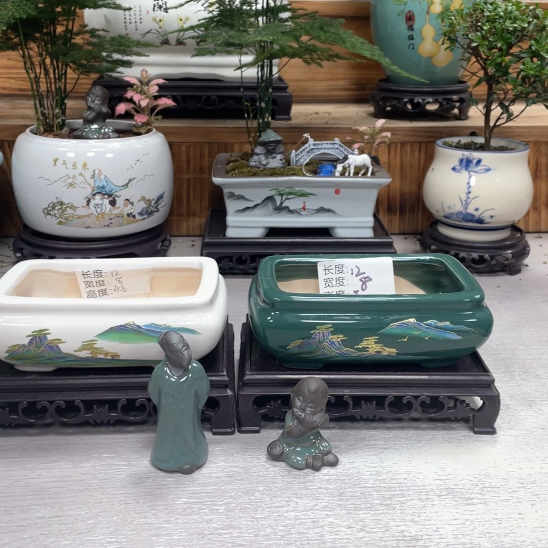 陶瓷紫砂花盆装饰艺术设计盆景盆
