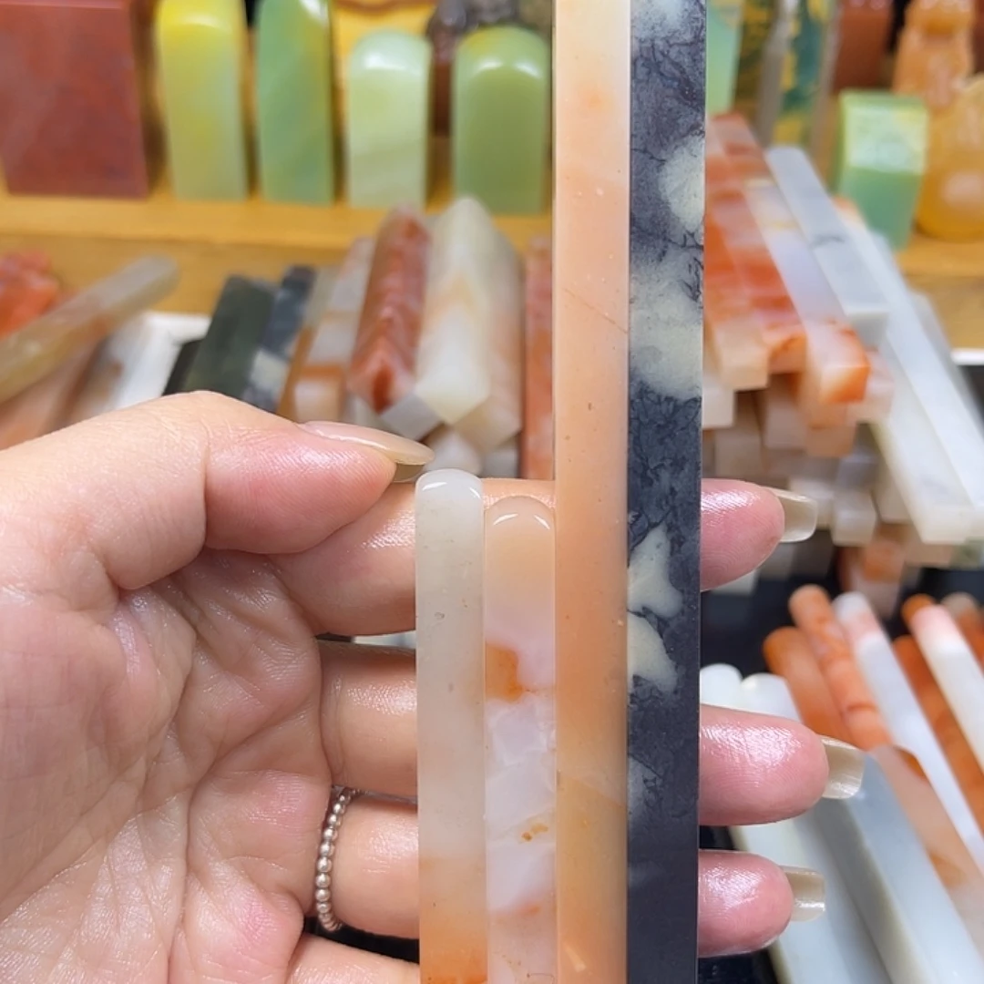 北***斋青田石印石老挝石牙签