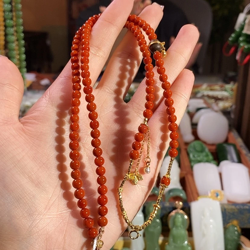 【闪购商品】项链未镶嵌南红玛瑙