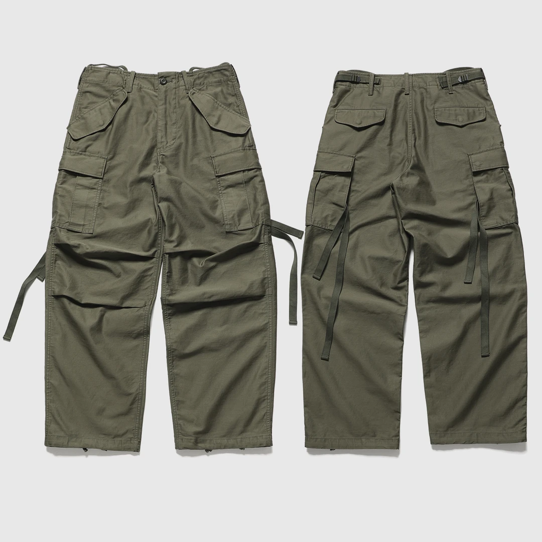 实年服工复刻M65工装裤经典复古多袋休闲长裤直筒裤纯棉作战裤男
