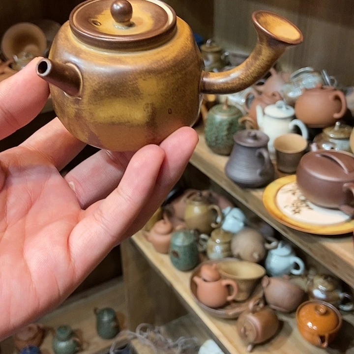 柴烧老岩泥高端茶器