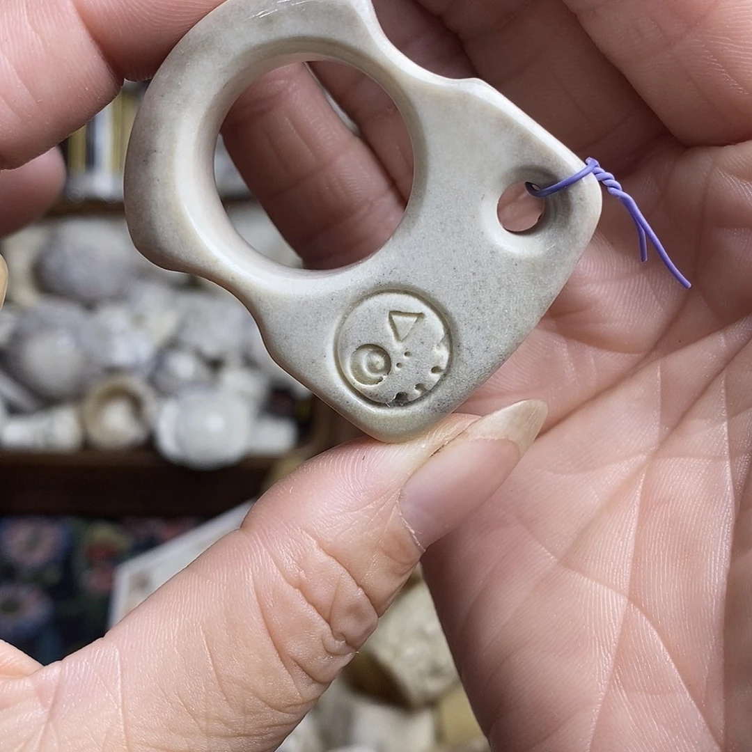 鹿骨把件12号指虎不退换