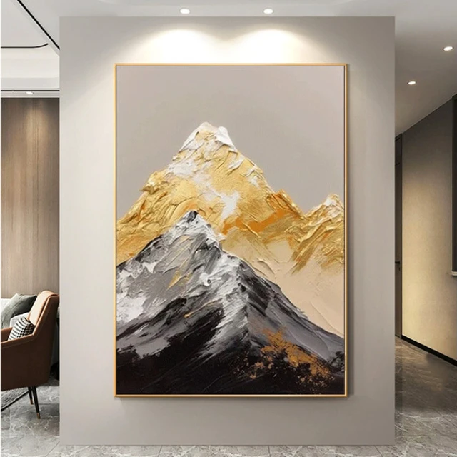 【直播间】致韬现代简约抽象轻奢装饰画玄关走廊挂画背靠金山