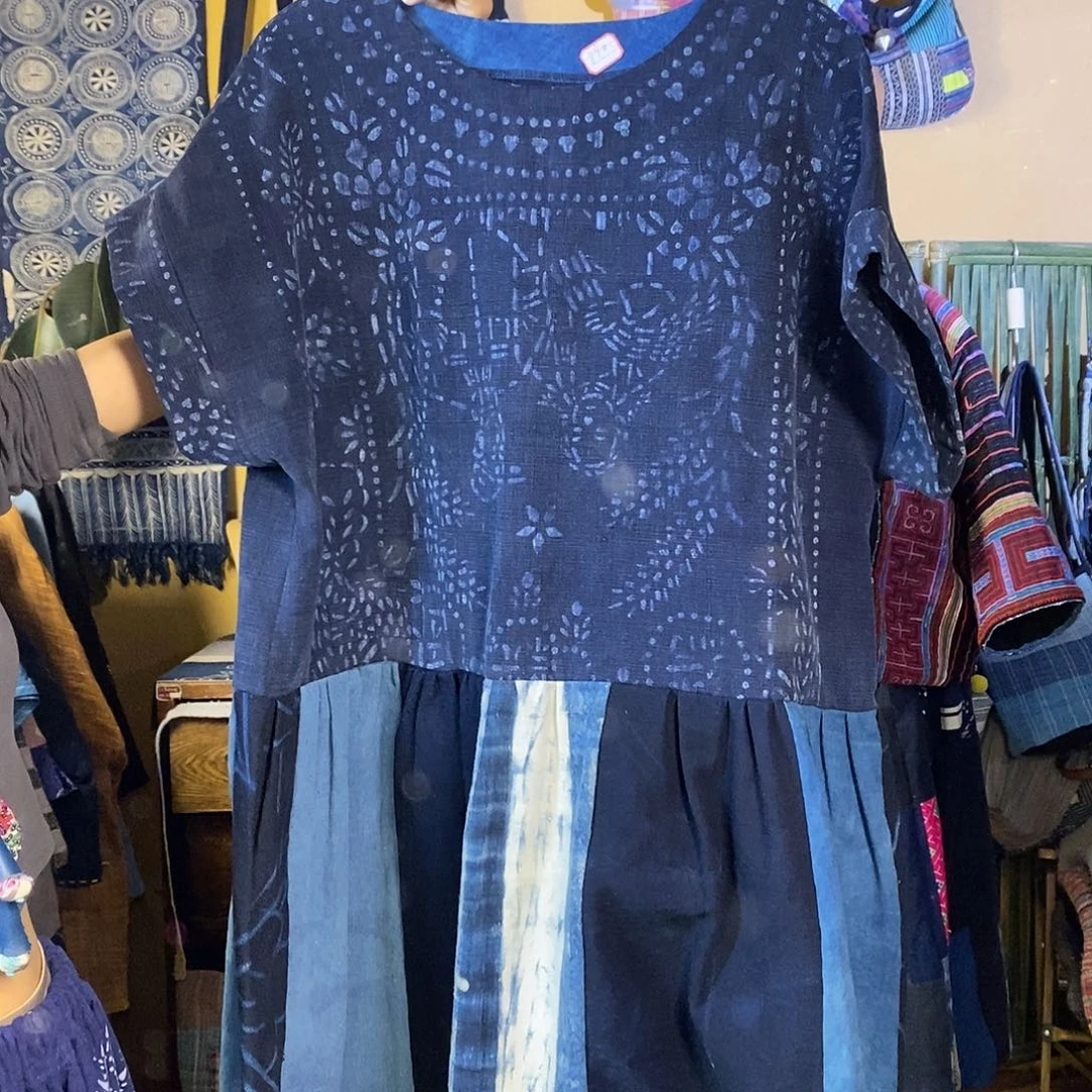 织绣手工制作裙子