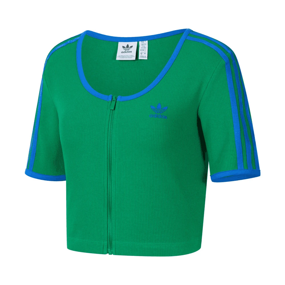 【滔搏联动】Adidsa阿迪达斯三叶草休闲夏季时尚修身辣妹短款JH3131