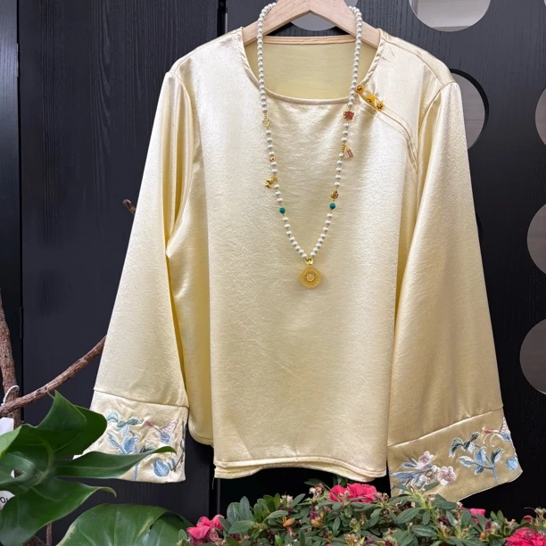 醋酸缎“五色” 上衣 垂坠私服定制