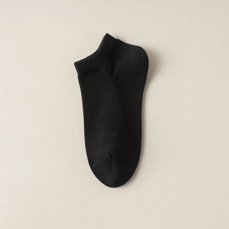 四级袜子男士船袜纯棉薄款吸汗透气防臭短筒袜运动短袜不臭脚