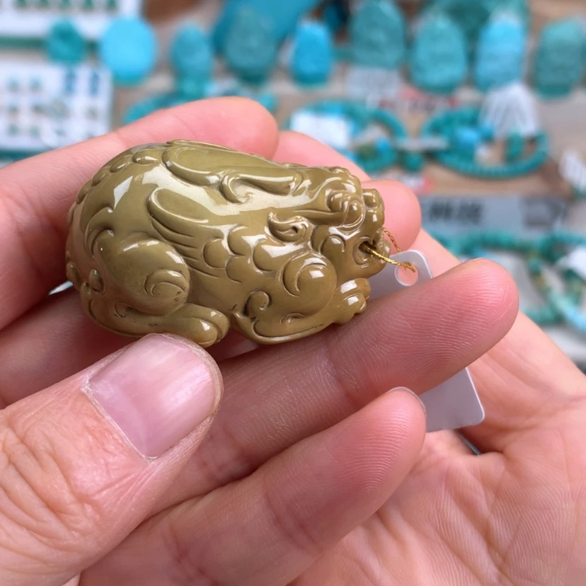 【闪购商品】绿松石未镶嵌貔貅