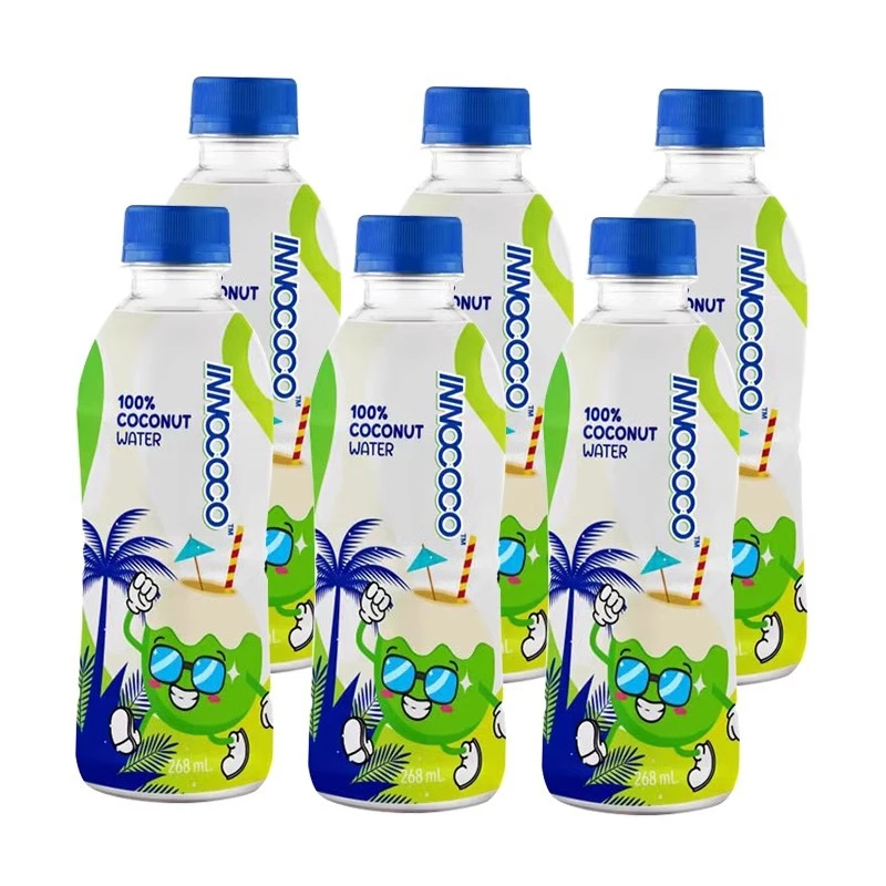 100%纯椰青饮料泰国进口innococo椰子水268ml*6瓶