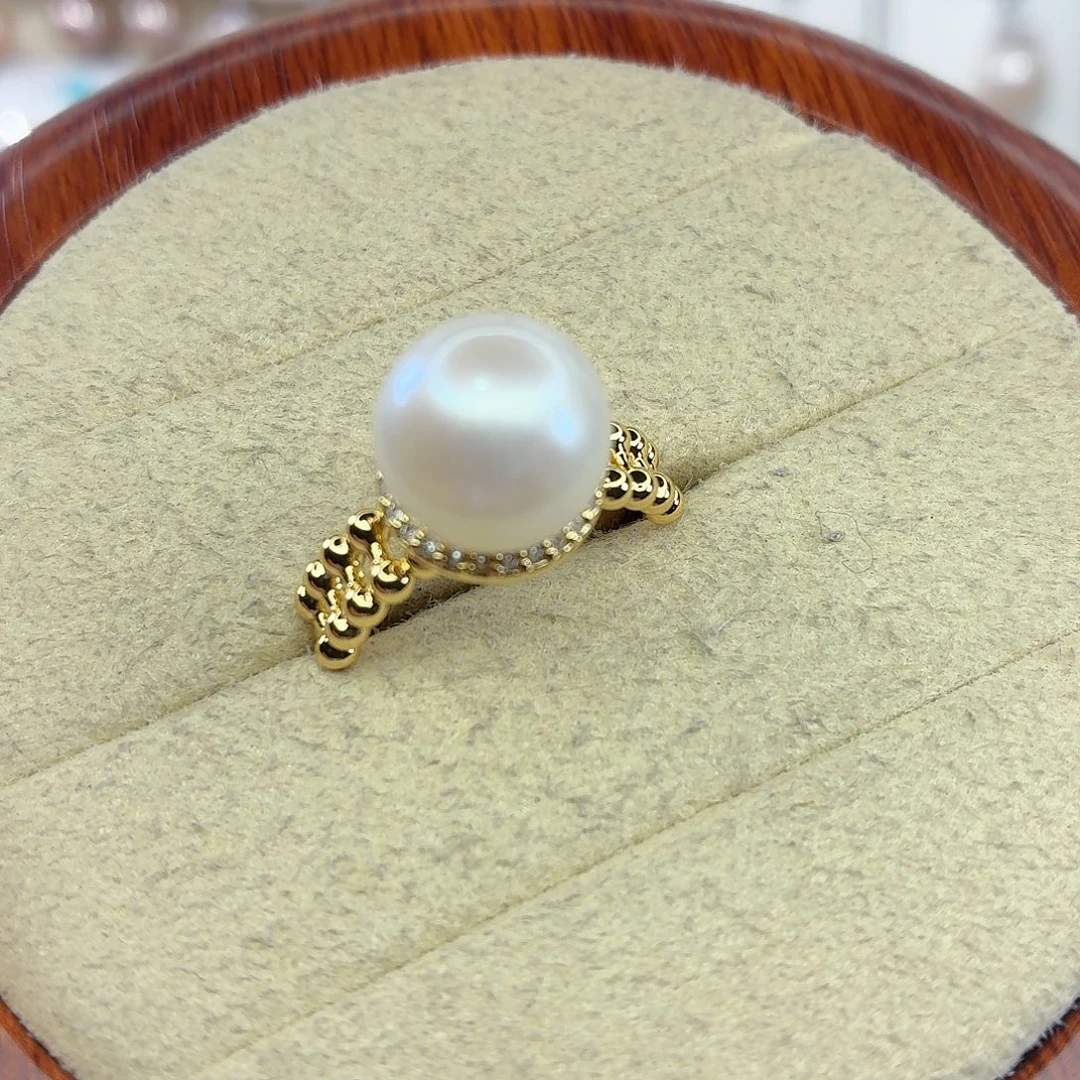 戒指合金淡水珍珠