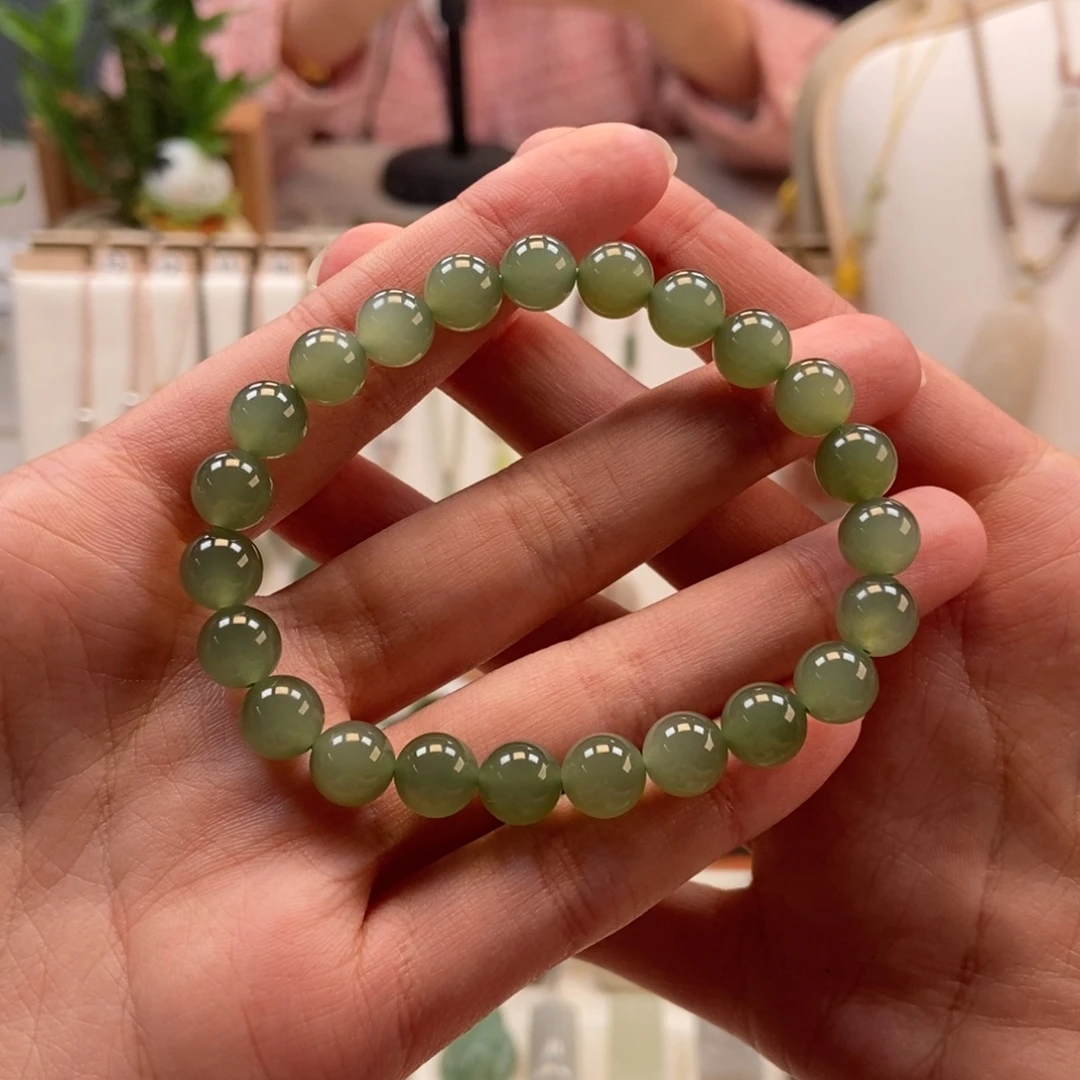 不***李和田玉未镶嵌手串