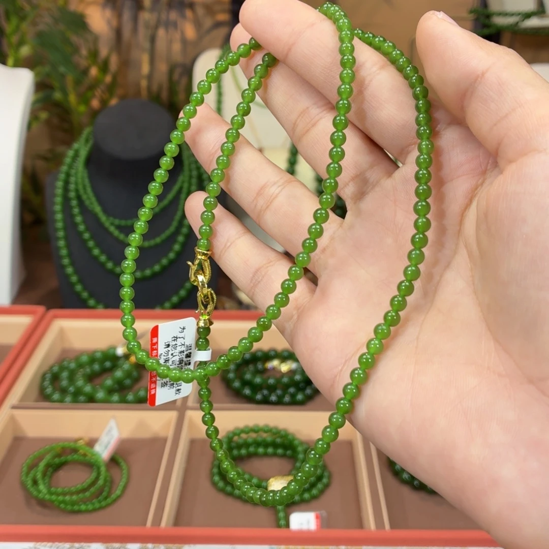 和田玉（碧玉）未镶嵌颈饰4