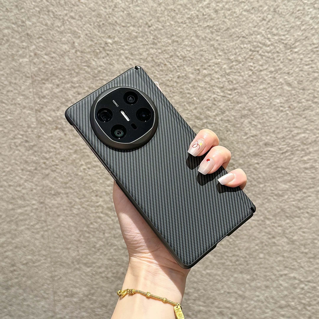 适用于华为matex6手机壳折叠屏碳纤纹典藏版X6后壳保护壳超薄高档